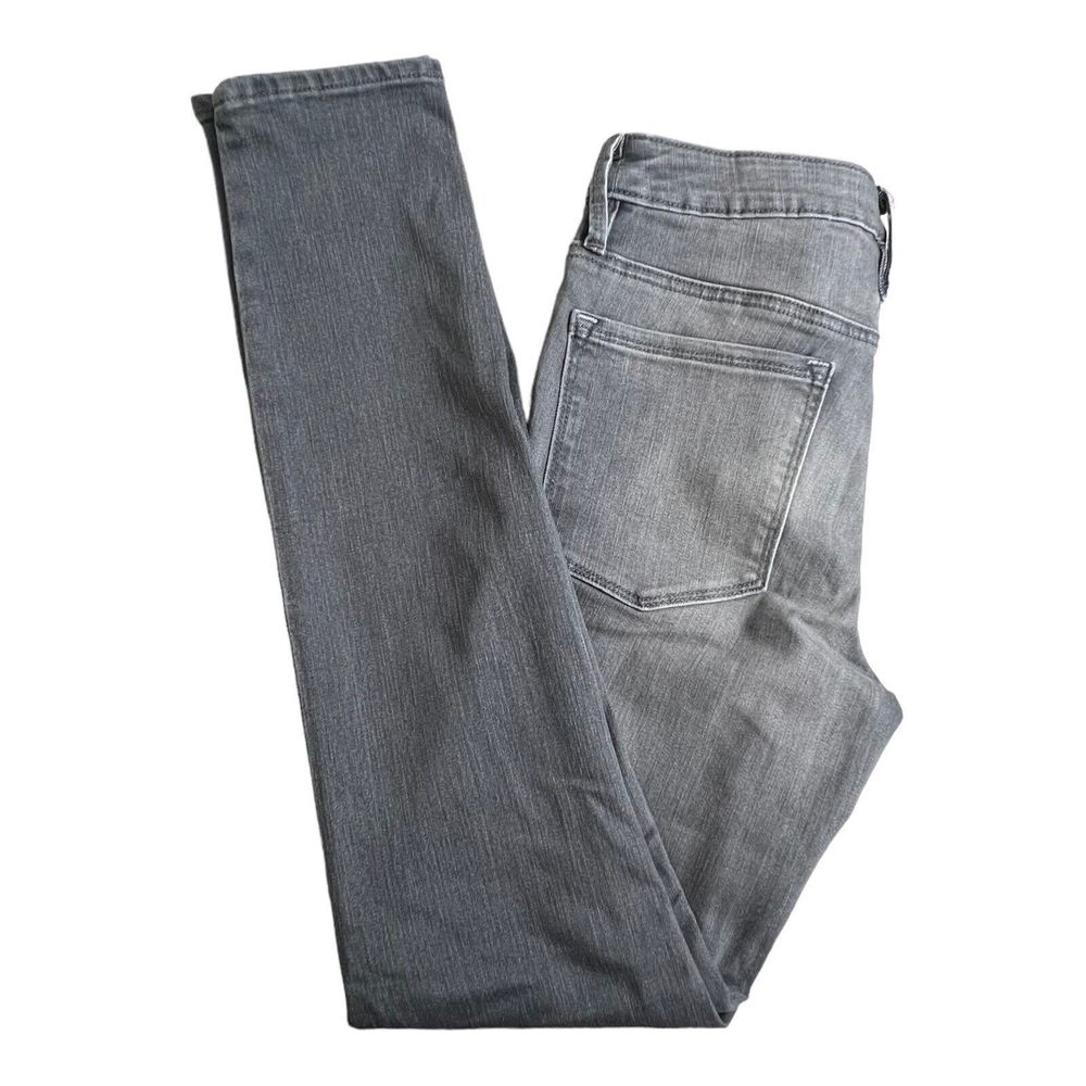 Athleta Sculptek Womens Gray Mid Rise Stretch Skinny Jeans 4